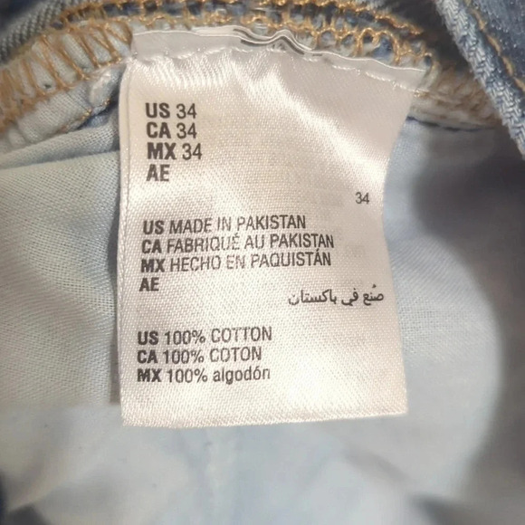 Sun+ Stone Men's Edgar Slim Fit Jeans, Color River Wash Size 34 - Picture 15 of 15